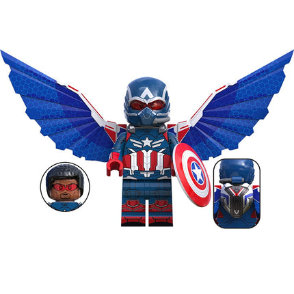 Captain America (Sam Wilson) (Brave New World) Custom Marvel Superhero Minifigure