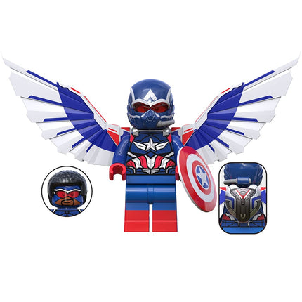 Captain America (Sam Wilson) (Brave New World) Custom Marvel Superhero Minifigure