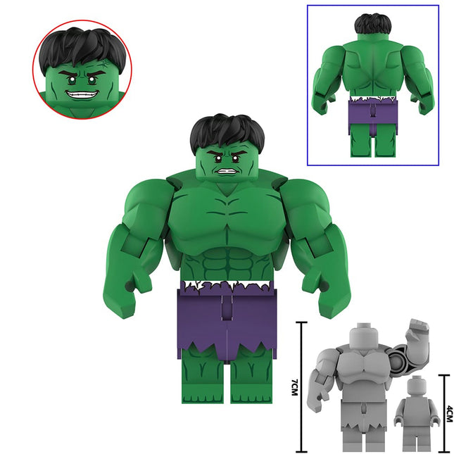 Marvel Hulk Custom Marvel Superhero Large Minifigure