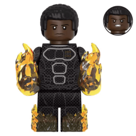 Human Torch (Fant4stic) Fantastic Four Custom Marvel Superhero Minifigure