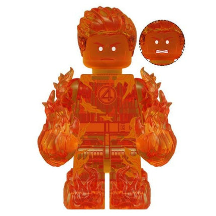 Human Torch (First Steps) Custom Marvel Superhero Minifigure
