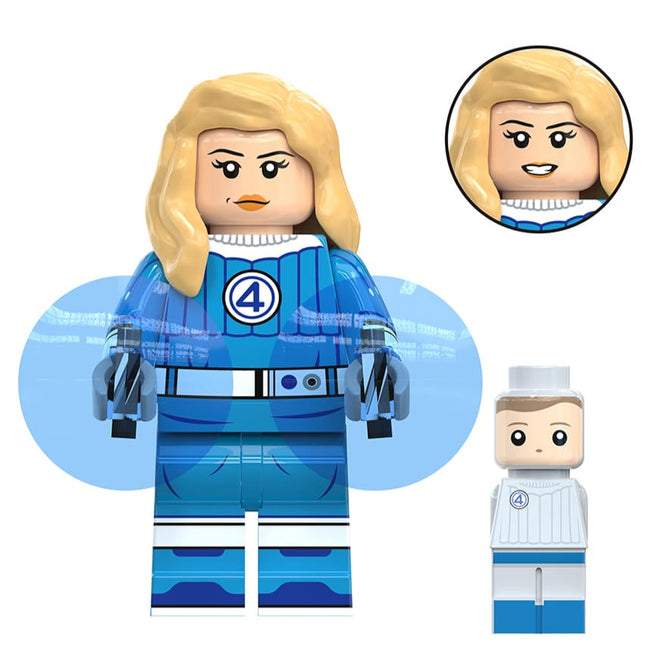 Invisible Woman (First Steps) Custom Marvel Superhero Minifigure