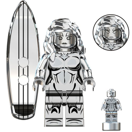 Female Silver Surfer (First Steps) Custom Marvel Superhero Minifigure