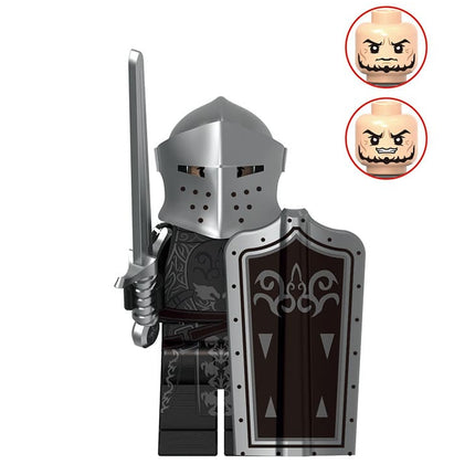 Black Knight  Medieval Knight Custom Minifigure