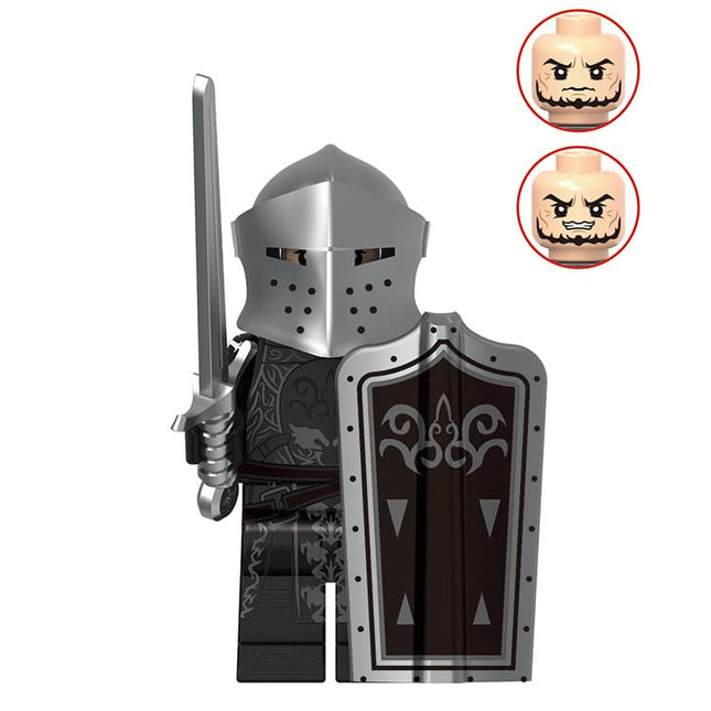 Black Knight  Medieval Knight Custom Minifigure