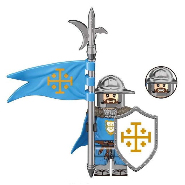 Knight of the Order of Jerusalem Bannerman Custom Minifigure