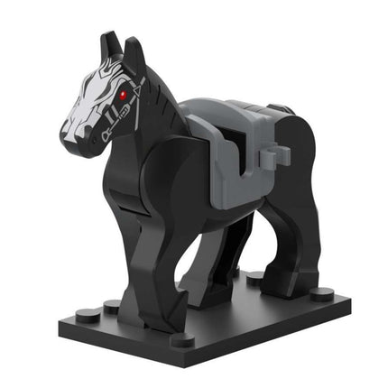 Military War Horse (Black) Custom Minifigure
