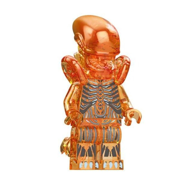 Aliens Transparent Orange Xenomorph Minifigure