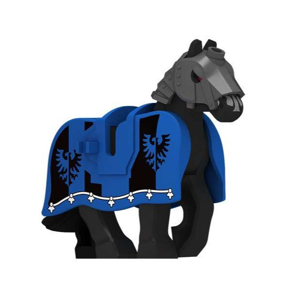 Medieval Black Warhorse Custom Minifigure