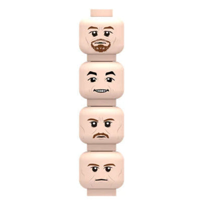 Medieval Minifigure Heads Custom Accessory