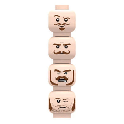 Medieval Minifigure Heads Custom Accessory