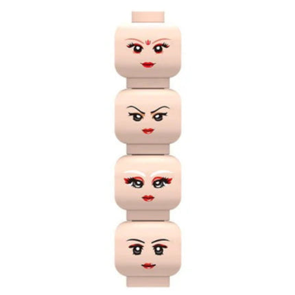 Female Minifigure Heads Expressions Custom Accessory