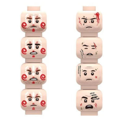 Military Minifigure Expression Heads Custom Accessory