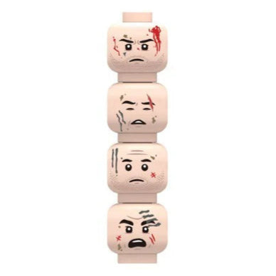 Military Minifigure Expression Heads Custom Accessory