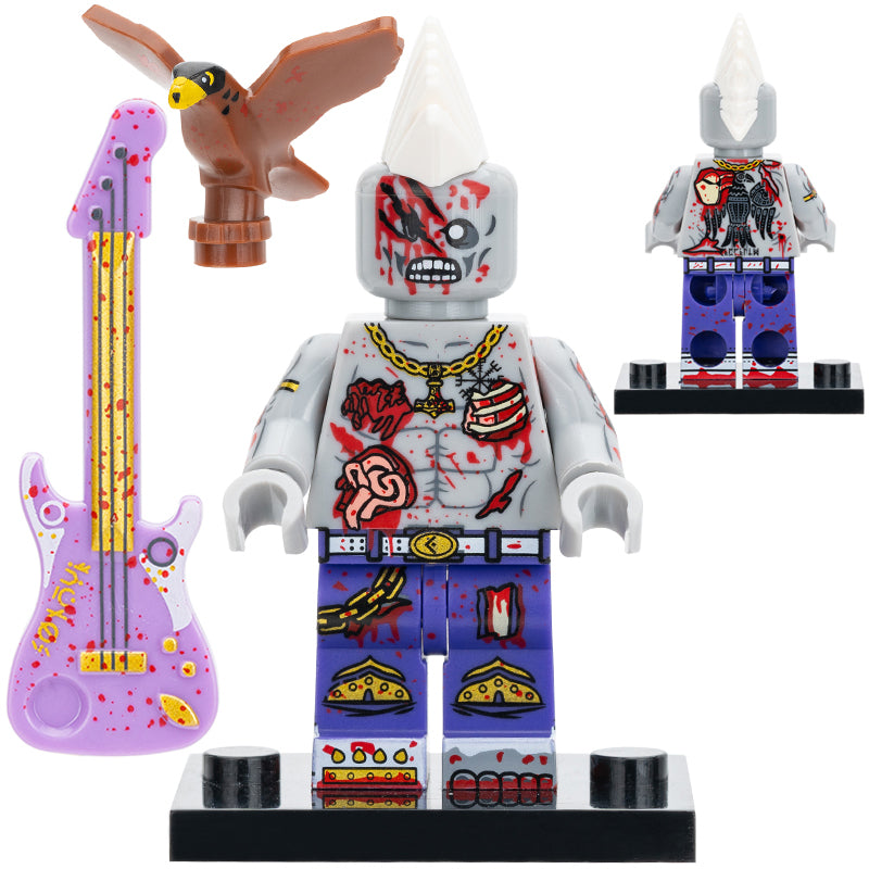 Rock Zombie Custom Horror Minifigure – Minifigure Bricks