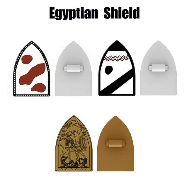 Ancient Egyptian Soldier Shield Accessory Set - Minifigure Bricks