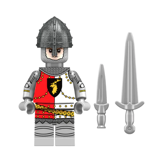Medieval Soldier Custom Minifigure Minifigure Bricks