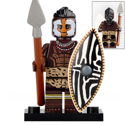 Nubian Tribal Warrior Ancient Egypt Minifigure