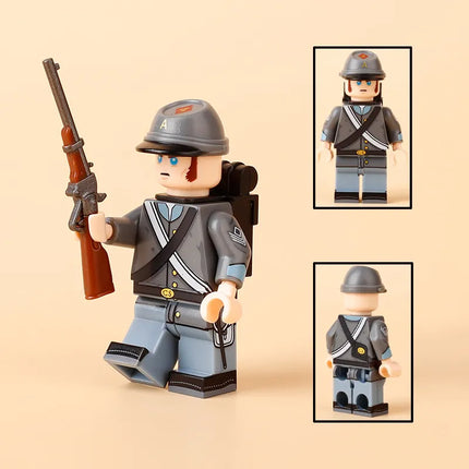 American Civil War Confederate Lone Star Guards Custom Military Minifigure