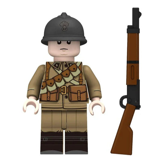 WW2 French Dragoon Regiment Soldier Custom Military Minifigure
