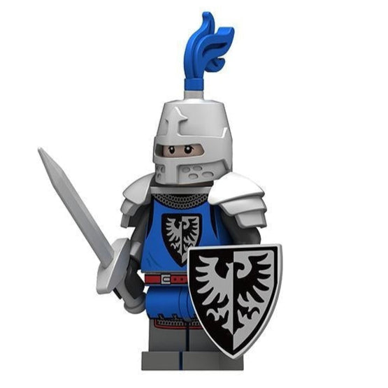 Black Falcon Medieval Knight Custom Soldier Minifigure