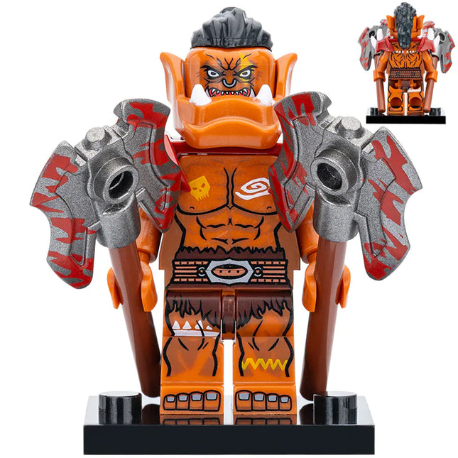 Orc Berserker Custom Warcraft Game Minifigure