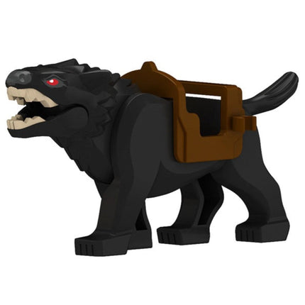 Black Wolf Custom Lord of the Rings Minifigure