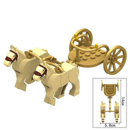 Ancient Egyptian Horse Chariot Custom History Minifigure