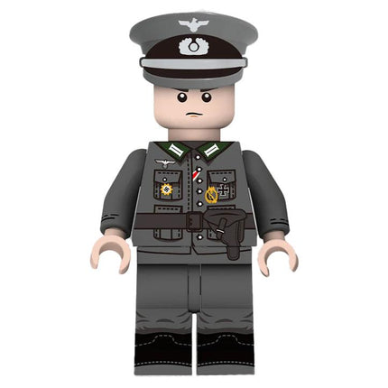 German WW2 Officer Soldier Custom Minifigure