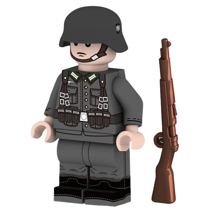 German WW2 Soldier Custom Minifigure – Minifigure Bricks