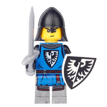 Black Falcon Knight From Lego Castle Custom Soldier Minifigure