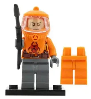 Hazmat Guy Orange custom Collectable Series Minifigure