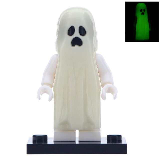 Glow in the Dark Ghost Custom Horror Minifigure