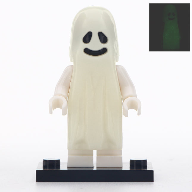 Glow in the Dark Ghost Custom Horror Minifigure