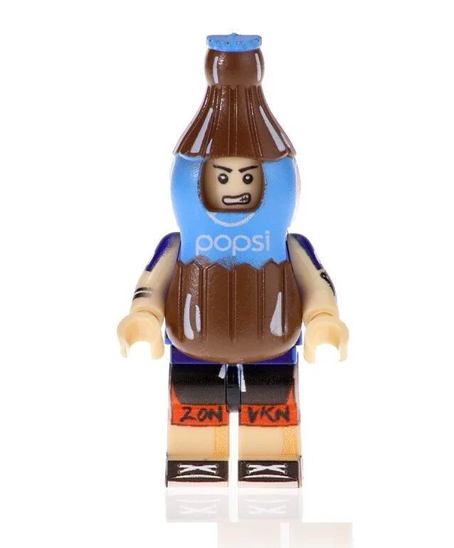 Pepsi Cola Drink Bottle Mascot Minifigure
