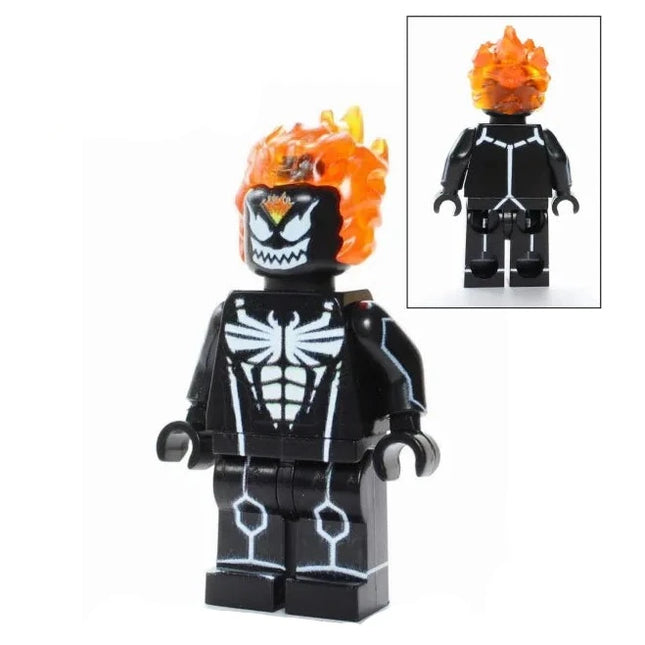 Ghost Rider (Venomized) Custom Marvel Superhero Minifigure