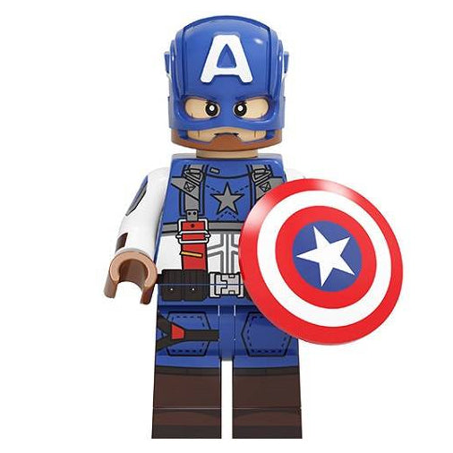 Captain America (First Avenger) Custom Marvel Superhero Minifigure