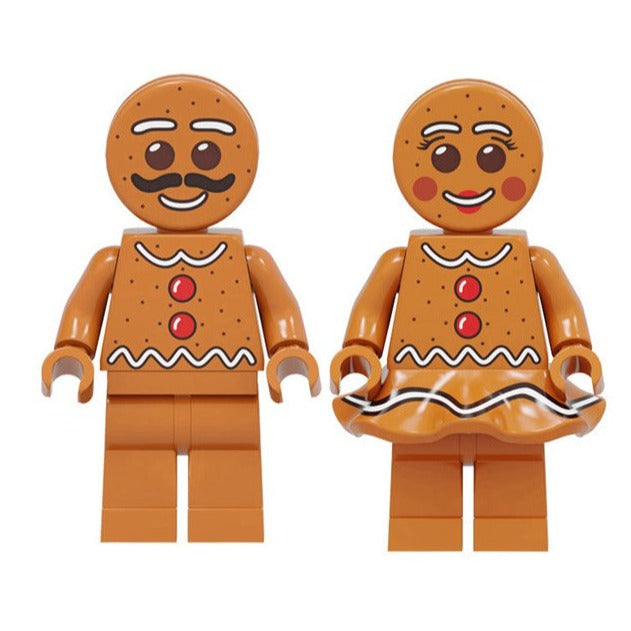 Gingerbread Couple custom Iconic Minifigure