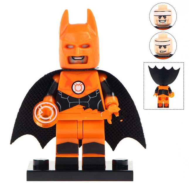 Orange Lantern Batman Custom DC Comics Superhero Minifigure