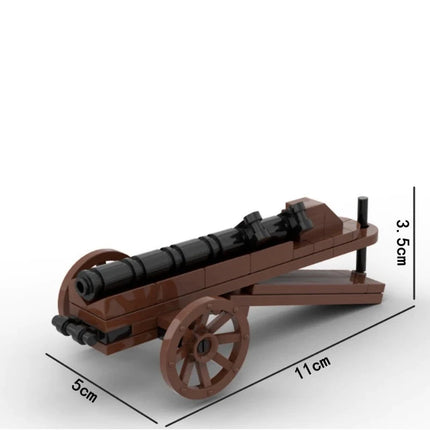Medieval Artillery Cannon Gun Custom Set