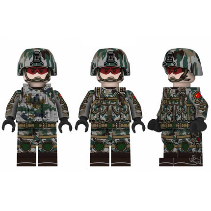 Chinese Army Military Soldier Custom Minifigure