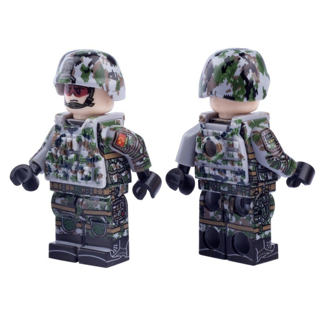 Chinese Army Military Soldier Custom Minifigure