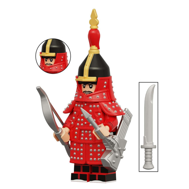 Plain Red Banner Manchu Eight Banners Army Minifigure