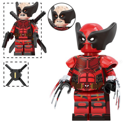 Wolverinepool (Deadpool) Custom Marvel Superhero Minifigure