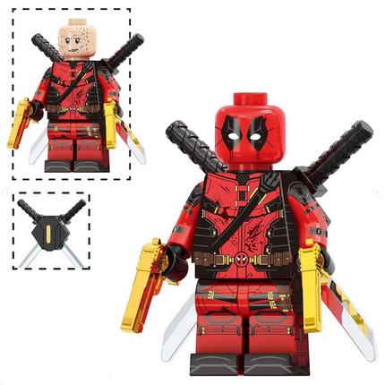 Deadpool Custom Marvel Superhero Minifigure