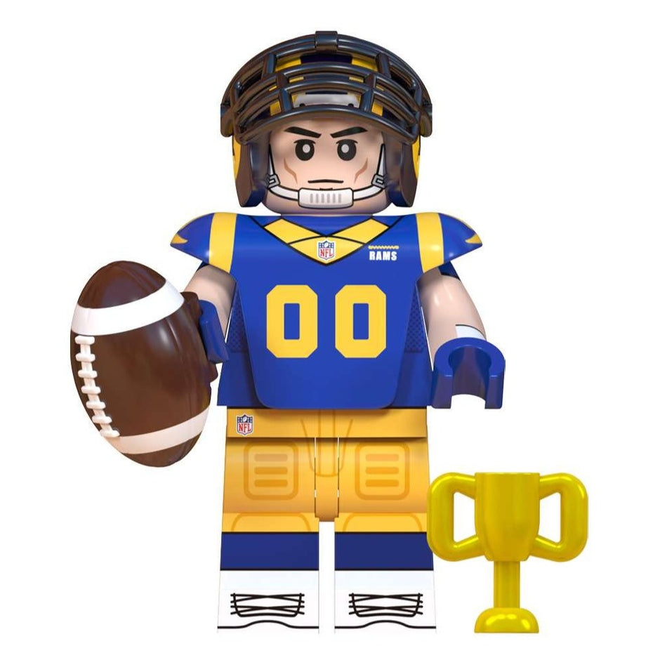 Los Angeles Rams American Football Player Minifigure – Minifigure Bricks