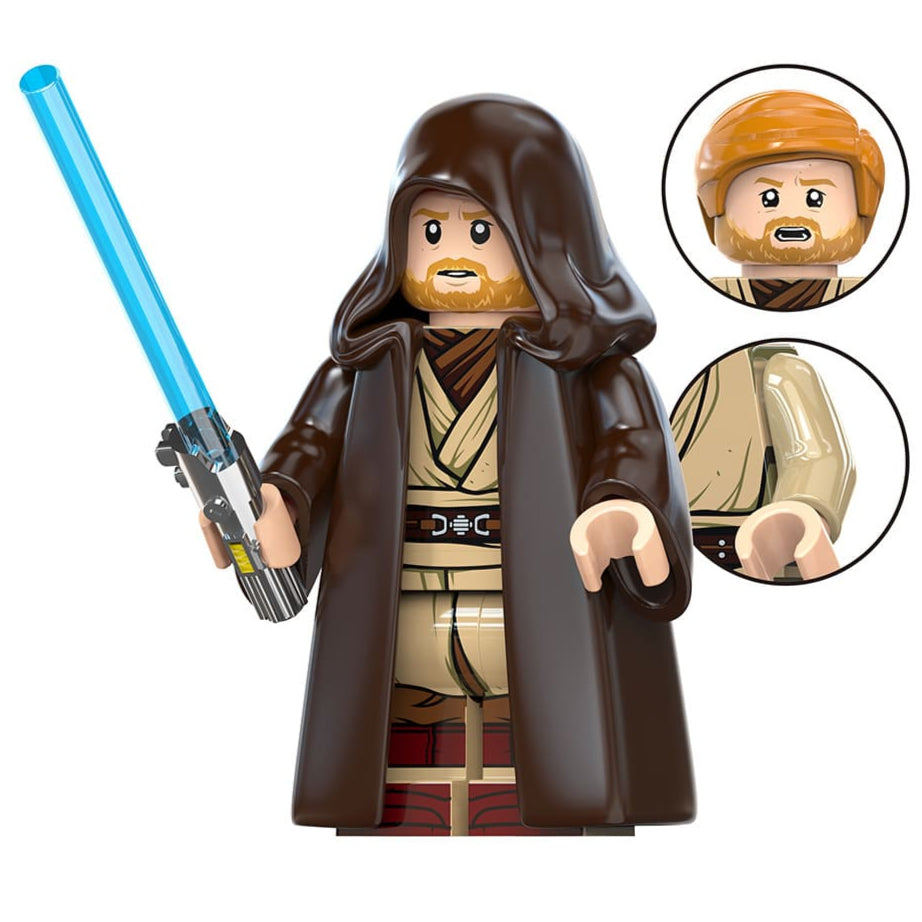 Obi-Wan Kenobi Custom Star Wars Minifigure – Minifigure Bricks