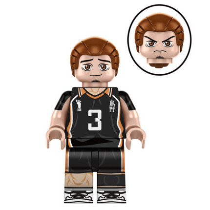 Asahi Azumane Custom Haikyu!! Anime Minifigure