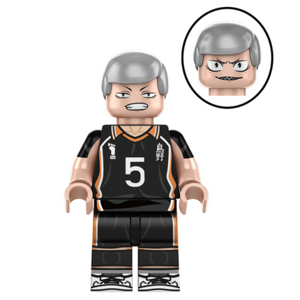 Ryunosuke Tanaka Custom Haikyu!! Anime Minifigure