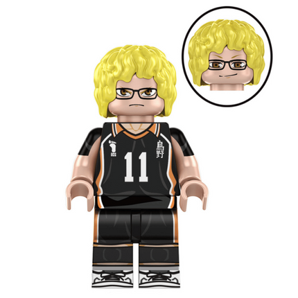 Kei Tsukishima Custom Haikyu!! Anime Minifigure